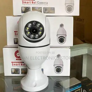 Ceiling Mount V380 1080p 2.4g 360° PTZ Wifi Bulb Camera #