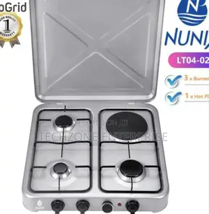 Nunix Table Top Cooker 3 G+1 E Cooker Auto Ignition