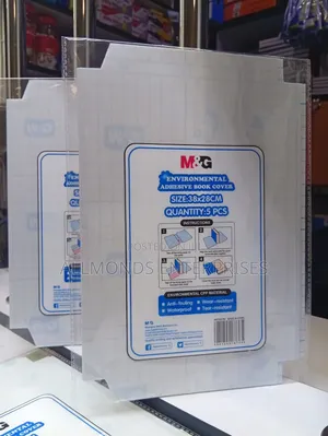 M G A5 Adhesive Book Covers- A Packet of 5pcs