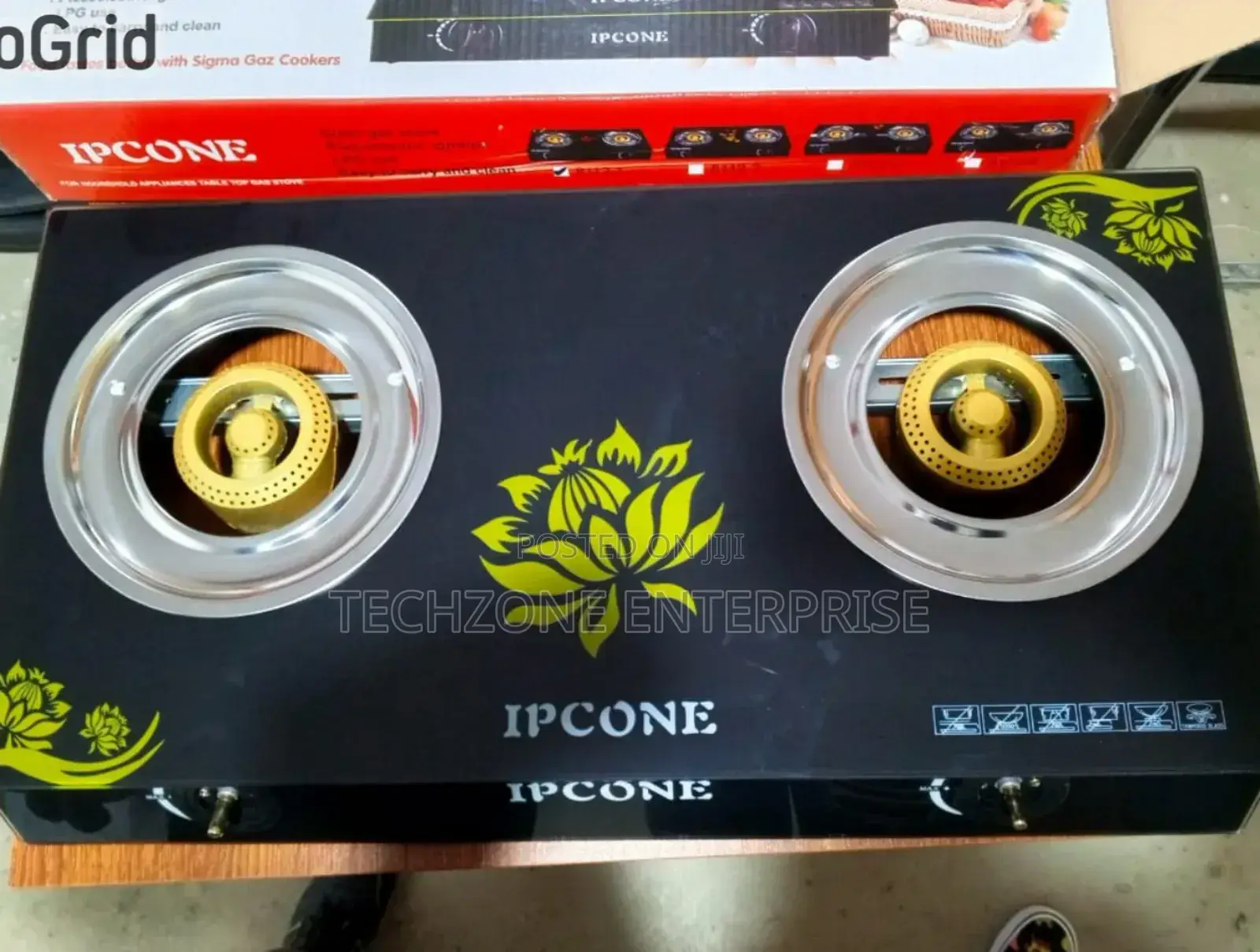 Ipcone Glass 2 Burner Cooker With Auto Ignition 