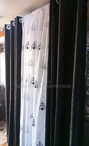 Black Plain Curtains