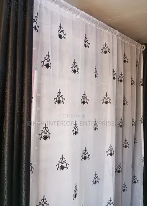 White Sheer With Black Details