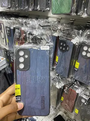 Stque Samsung Galaxy A24 Leather Casewith Silicon Ends