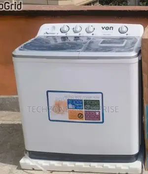 Von VWM-13ahk Semi Automatic Twin Tub Washing Machine, 
