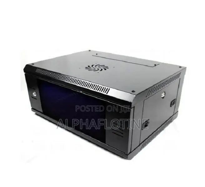 Black 4u Networking Cabinet Designed for Wall-Mountingor Desktop