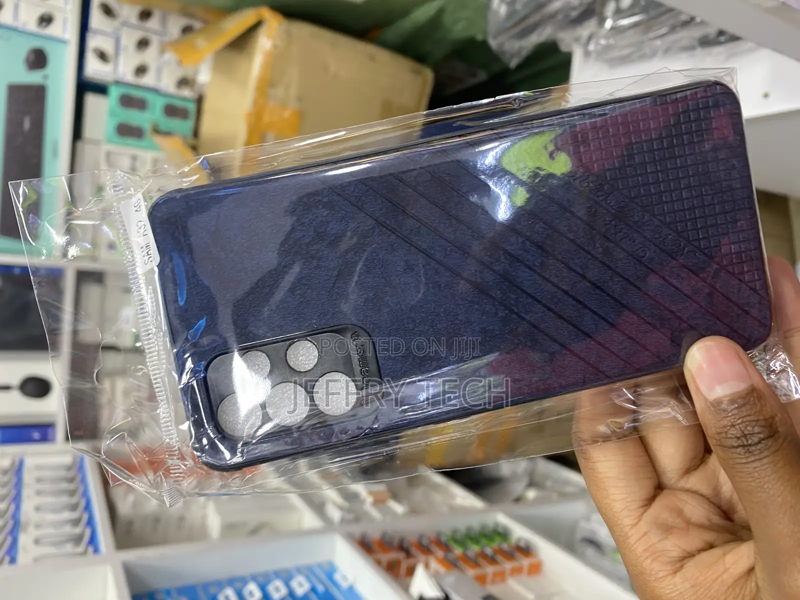 Grapet Leather Back Cover for Samsung Galaxy A32 4g