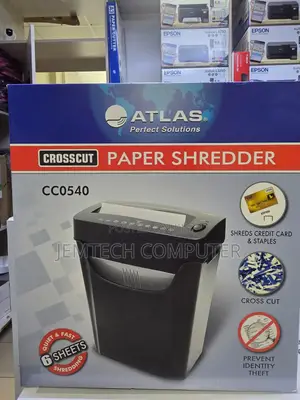 Cc0540 Atlas Shredder^° Cross Cut 6 Sheet Sledder