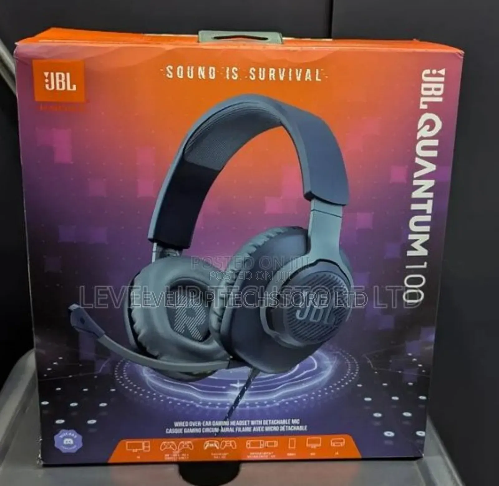 JBL Quantum 100 Wired Gaming Headphones