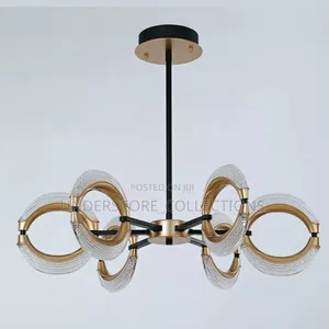Elegant Golden Flower Shaped Pendant Lights
