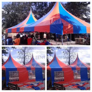 100 Seats Blue Orange Tent