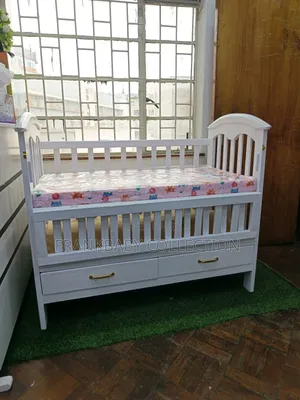 Single Baby Cot With Mattress