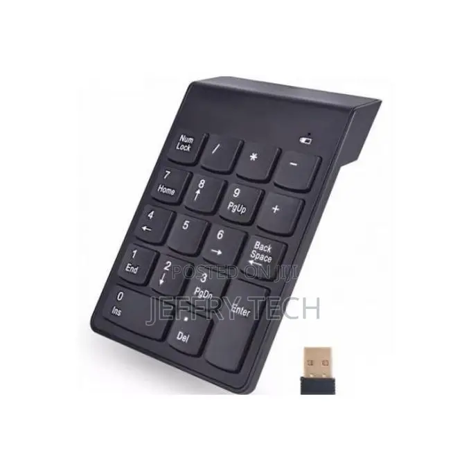 Mini Usb 2.4g Wireless Numeric Keypad, 18 Keys, Mini Numeric