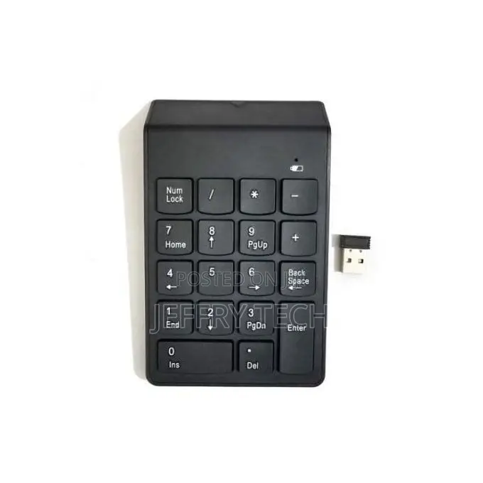 Mini Usb 2.4g Wireless Numeric Keypad, 18 Keys, Mini Numeric