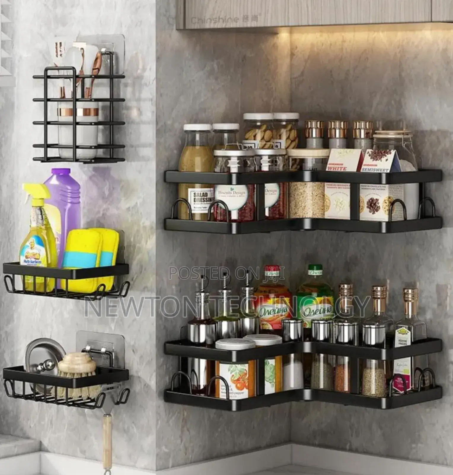 5pcs Set Shower Caddy Shelf/Bathroom Organizer