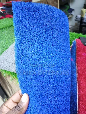 Blue Spaghetti Anti Slippery Mats Environmental Friendly