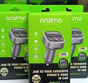 Oraimo Occ-32d Car Modulator With 18w Fast Charging