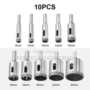 10pcs Diamond Hole Saw Tile Marble Glass Ceramic