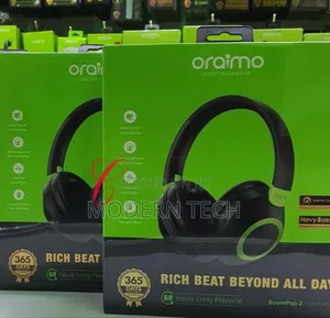Oraimo Boompop 2 Enc Over-Ear Wireless Headphones Black