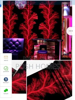 Red 3d Floral Wallpapers