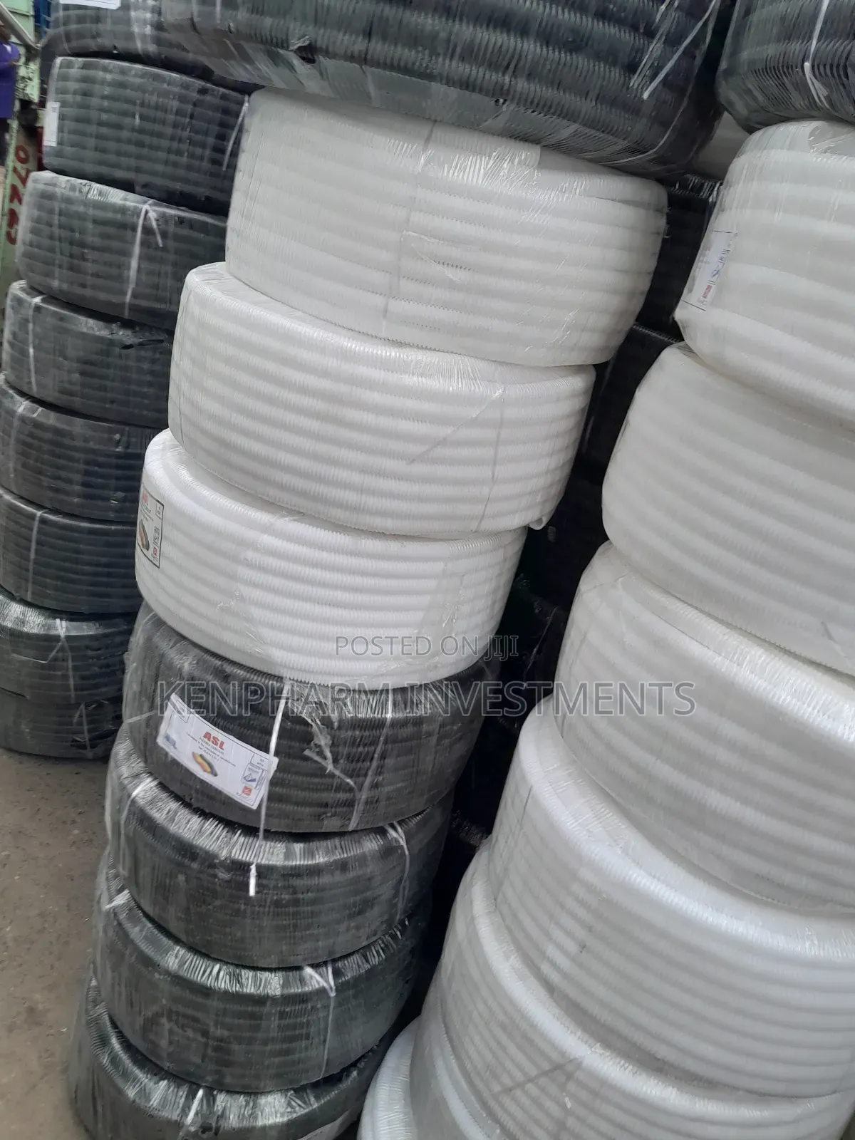 20mm Flexible Conduits; 50mts; Black/White
