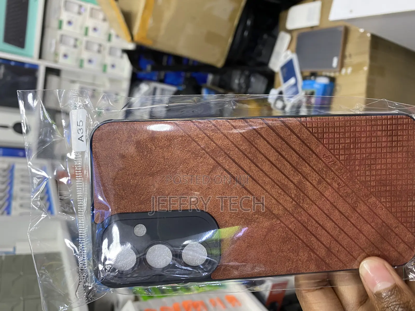 Sopher Leather Back Cover for Samsung Galaxy A32