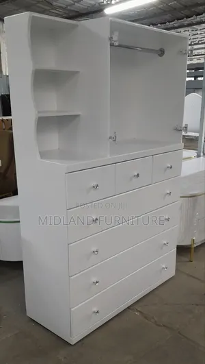 White Clothes Storage Cupboard