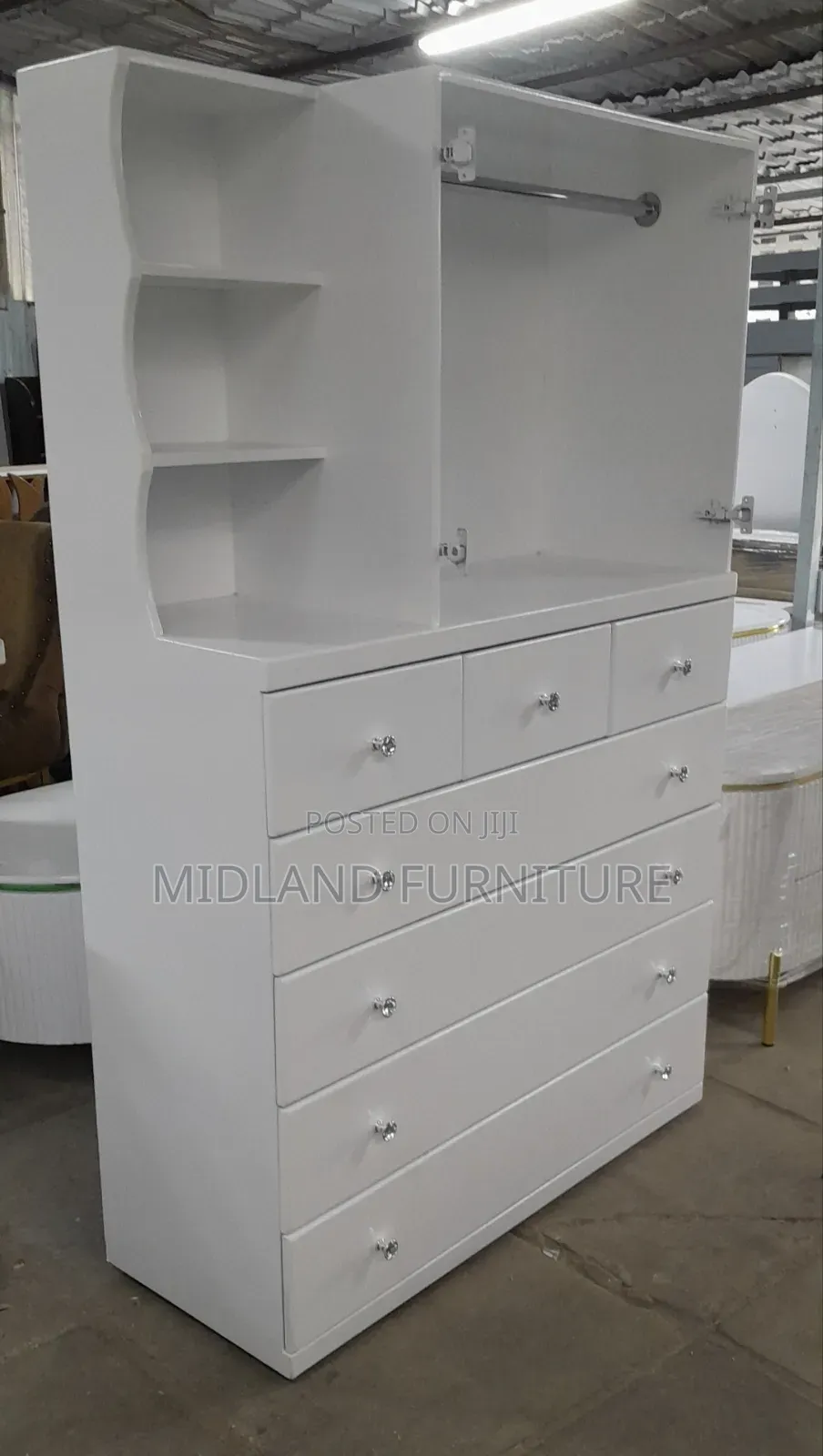 White Clothes Storage Cupboard