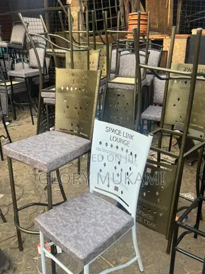 Restaurant And Bar White Coated Chairs
