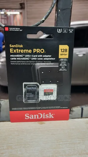 Original 128gb Microsd Extreme Pro-Class10.