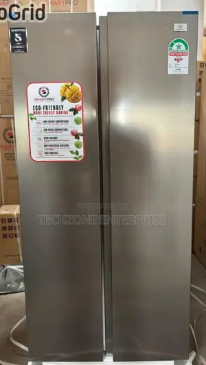 Smart Pro 450l Side by Side No Frost Refrigerator Silver