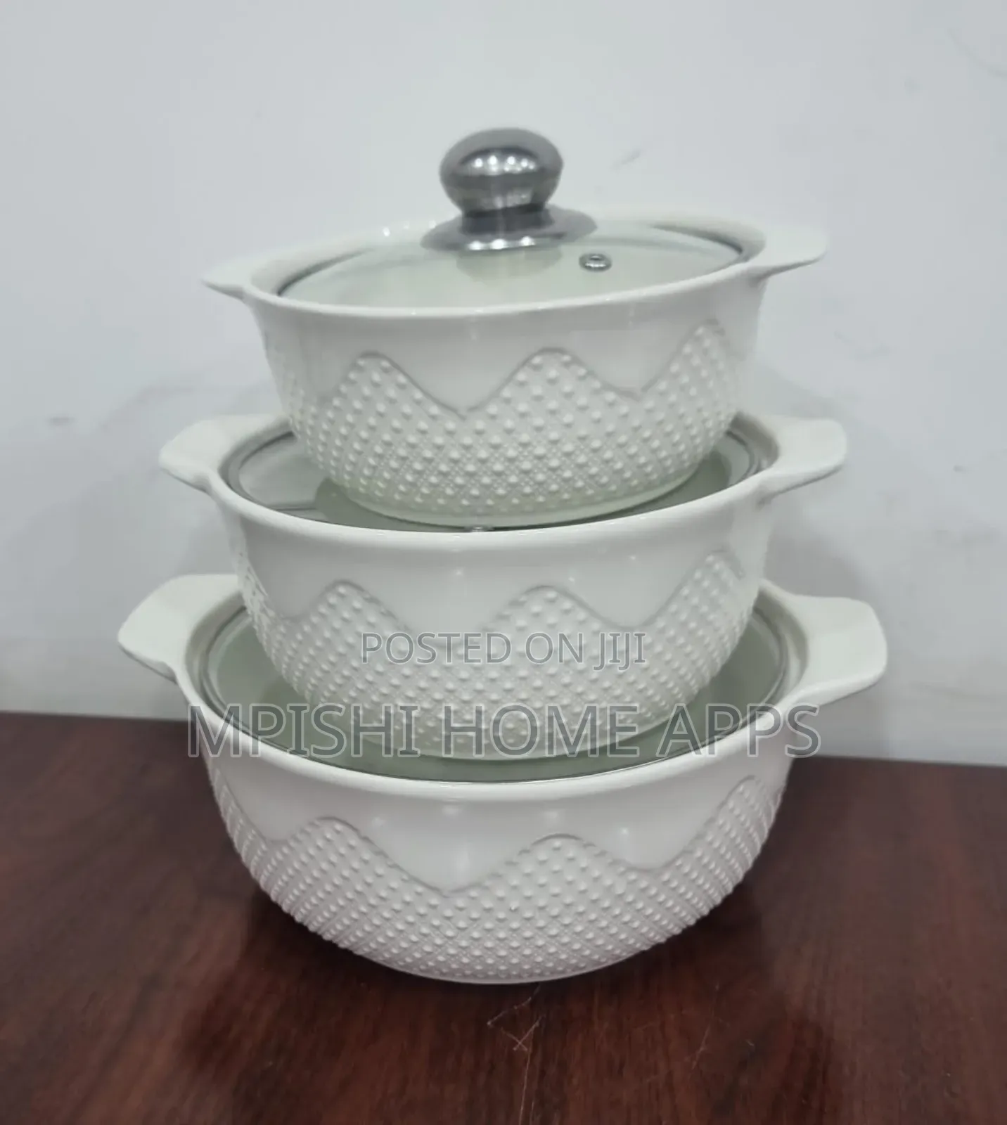 3 In1 Ceramic Serving Dish 3l, 2l 1l