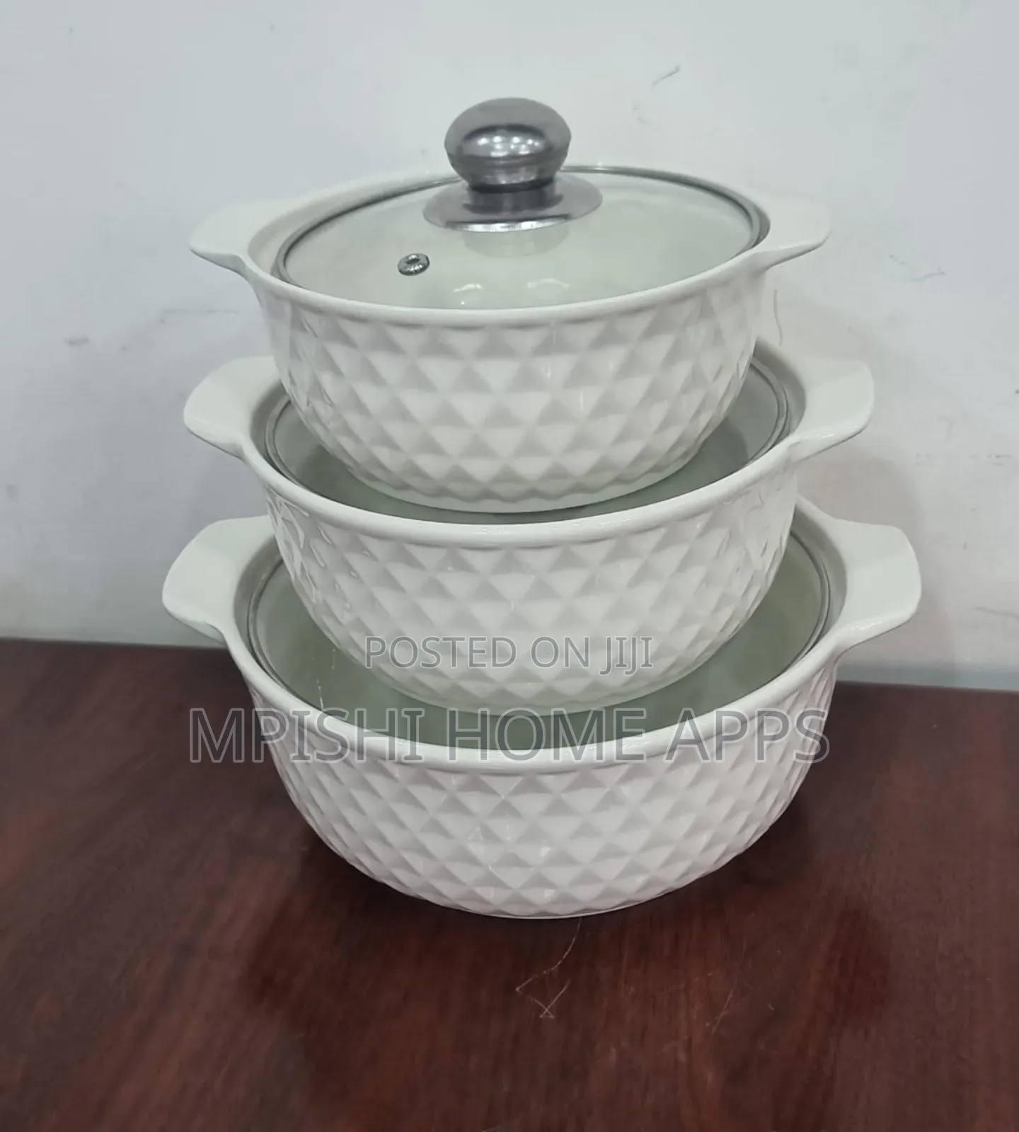 3 In1 Ceramic Serving Dish 3l, 2l 1l