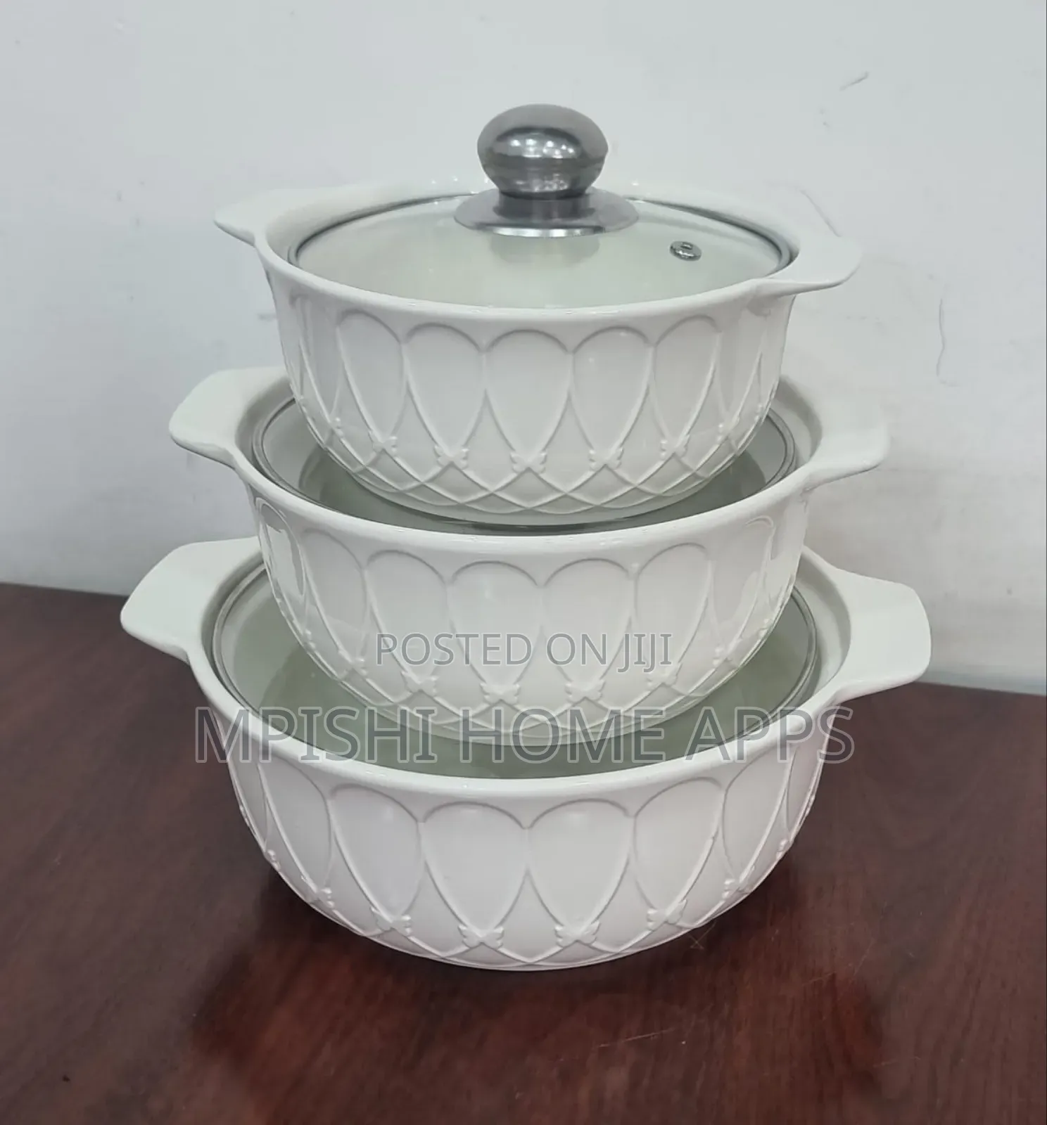 3 In1 Ceramic Serving Dish 3l, 2l 1l