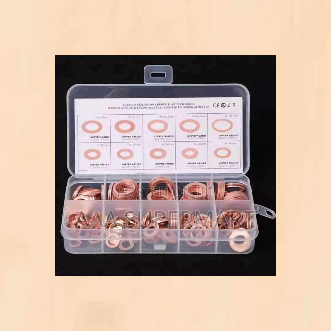 200pcs//Box Copper Washer Gasket