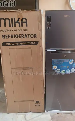 Mika Mrdcd138ds 138 Litres Double Door Refrigerator Silver