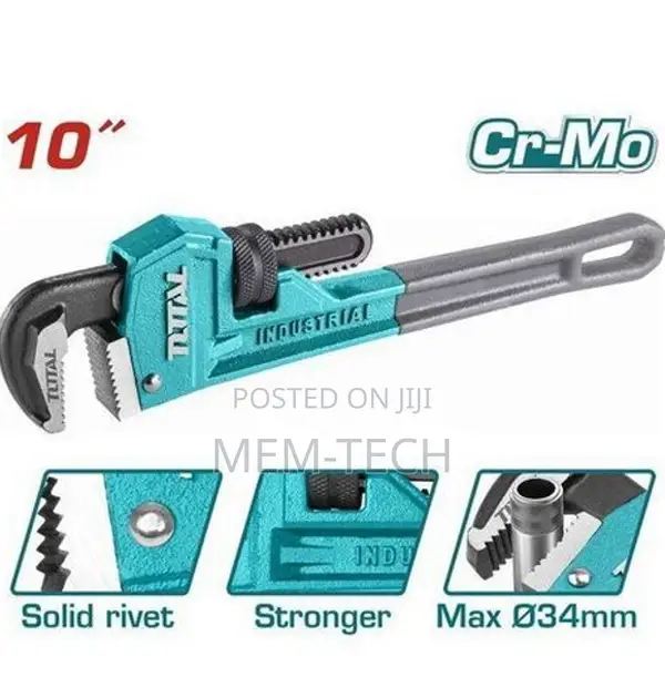 Total Tht171006 Pipe Wrench
Size:10"(250mm)