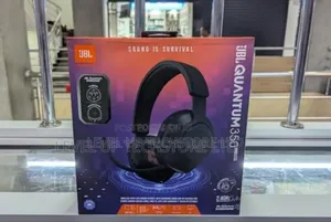 JBL Quantum 350 Wired Over-Ear Gaming Headphones (Black)