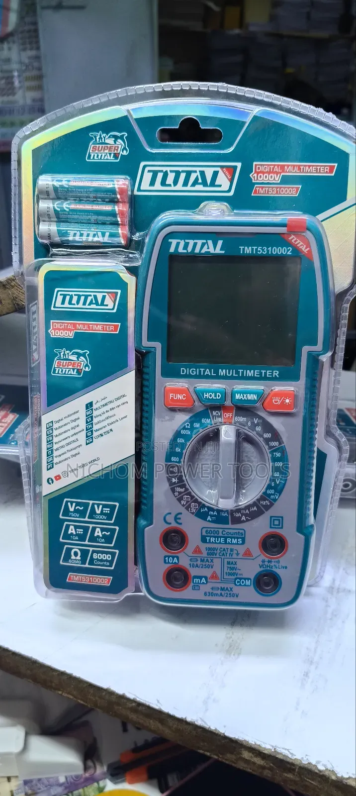 Total Digital Multimeter 1000v/6000counts