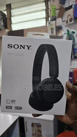 Sony Wh-Ch520 Wireless on-Ear Headphones Microphone (Black