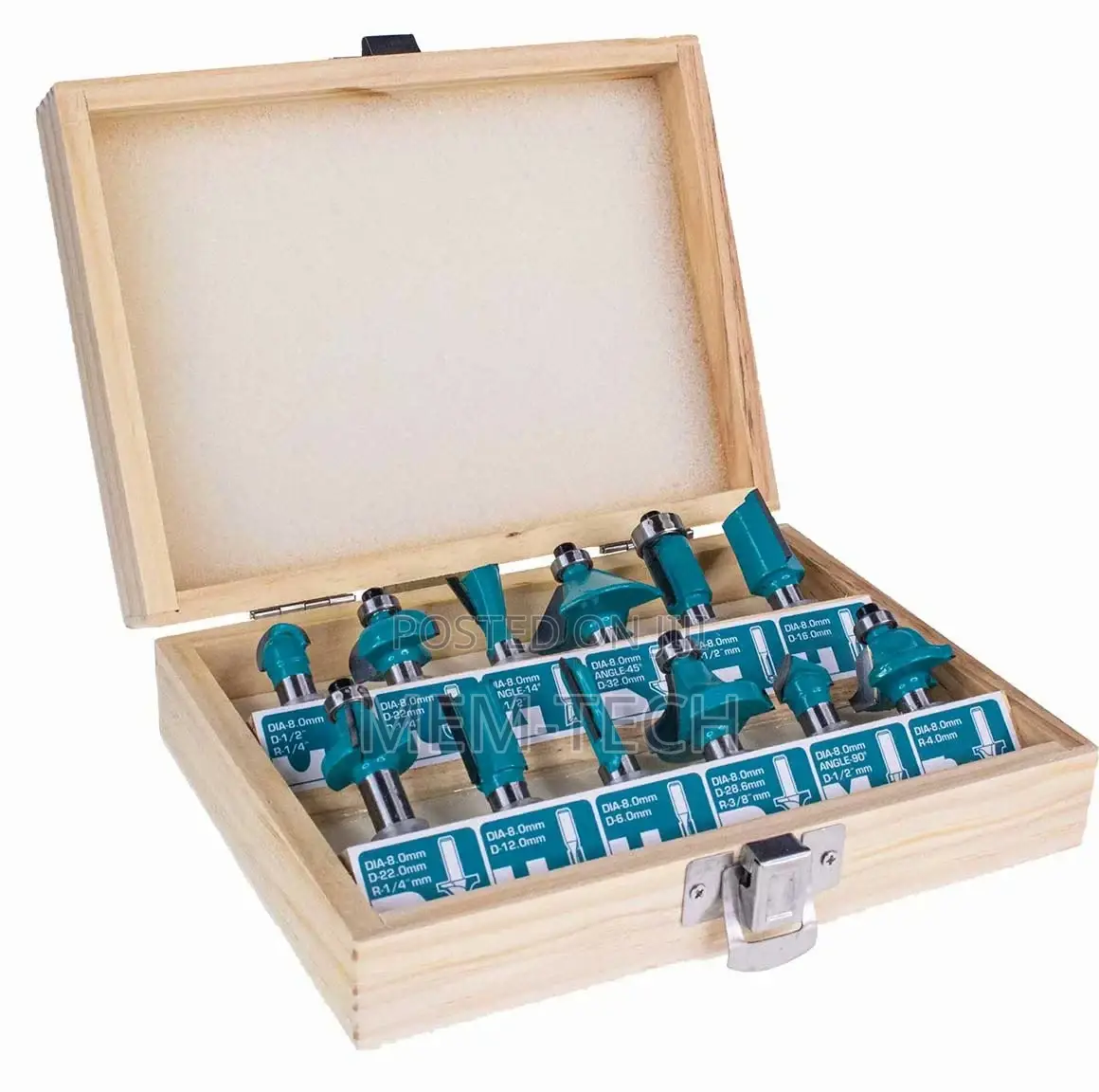 Total Quality 12pcs Router Bits
Set(8mm)