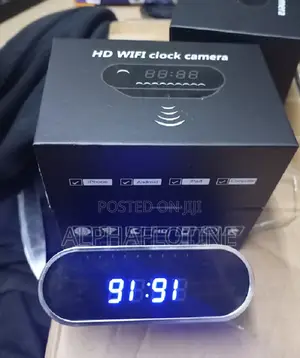 Able Clock Hidden Spy Camera Audio Video Recorder