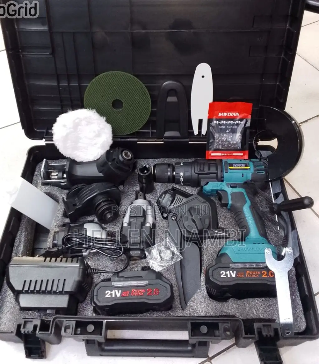 Royce Brushless Multipurpose Cordless Tools- 6pcs Set Combo