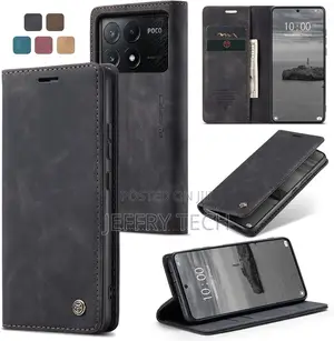 Xiaomi Poco X6 Pro 5g Case, Flip Wallet Leather Case With