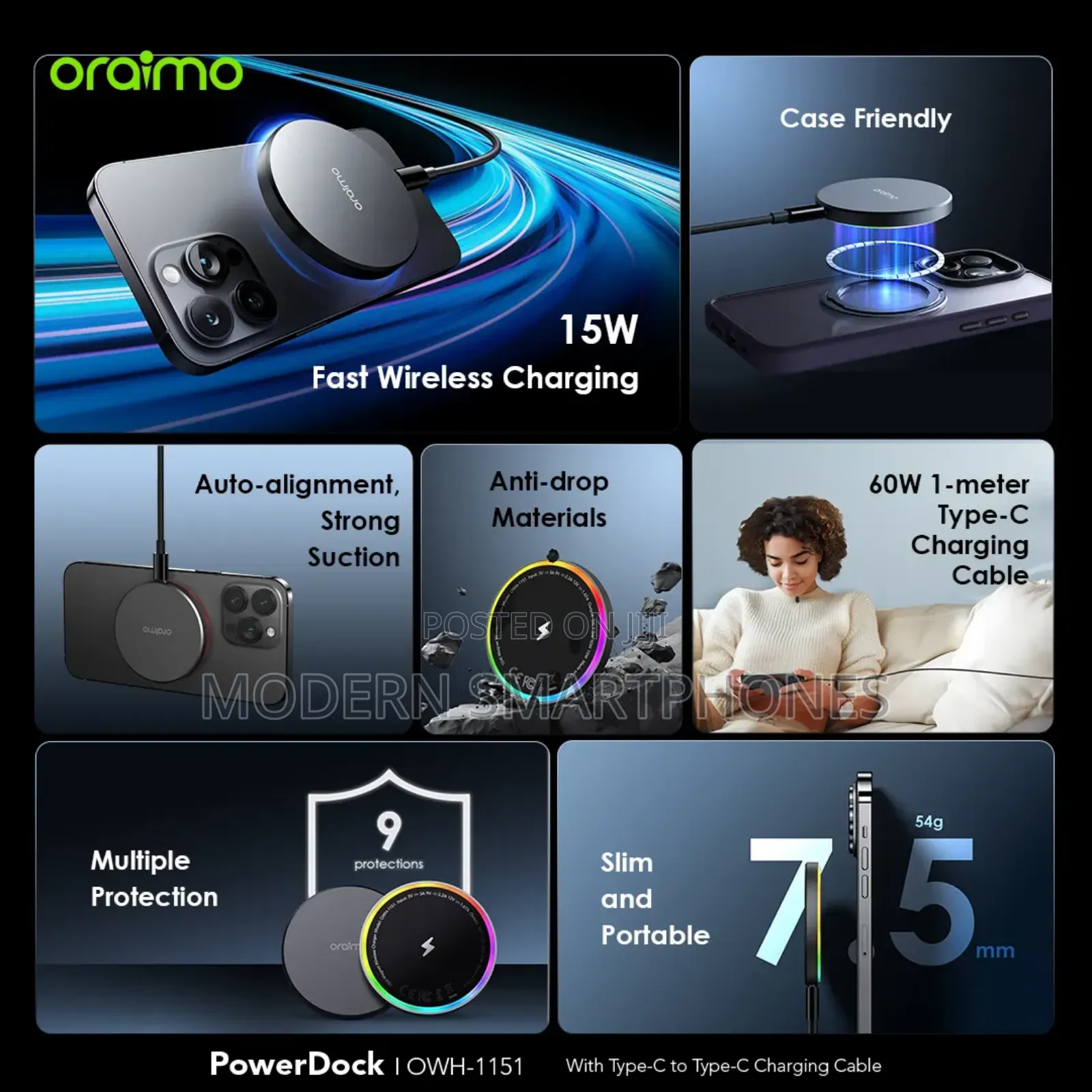 Oraimo Wireless Charging Powerdock