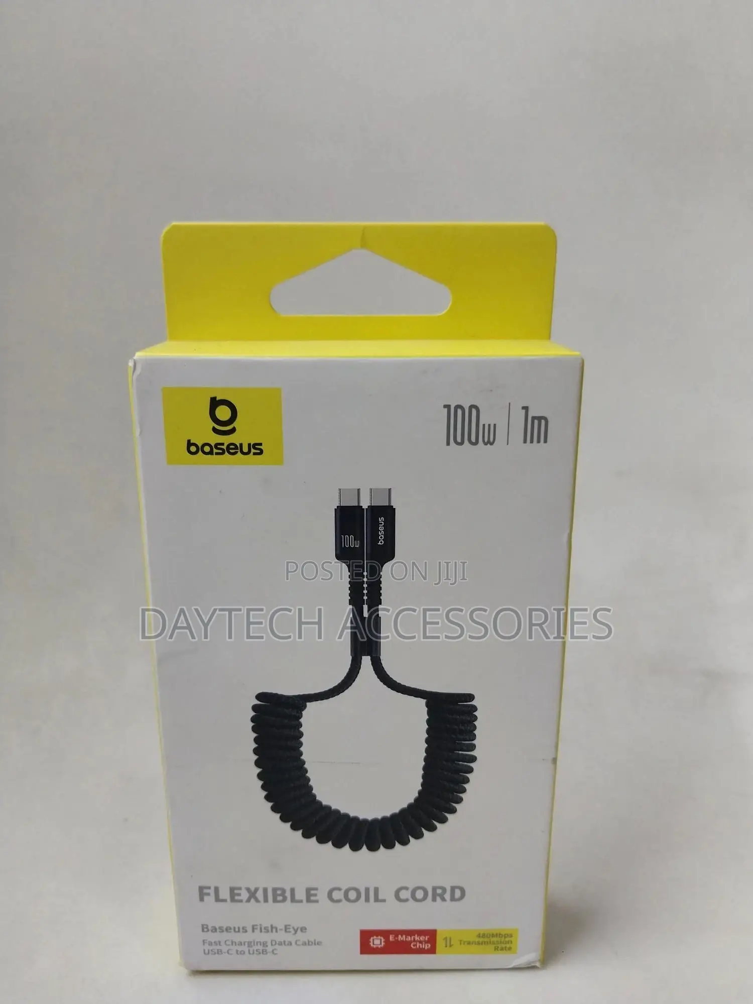 Baseus Spring Coil Usb Type C to Usb Type C Cable (Pd 100w)