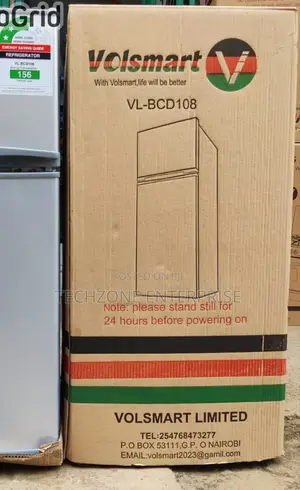 Volsmart Vl-Bcd108 108l 2 Door Refrigerator - Silver