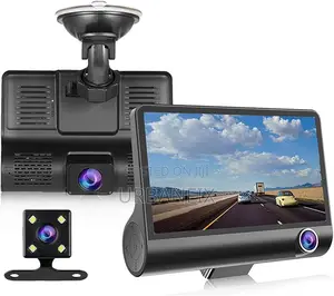 3 in 1 Dash Camera With Front and Rear Recording Cameras