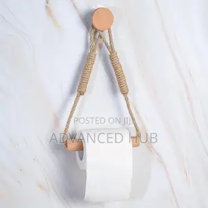 Hemp Rope With Bamboo Tissue Holder
