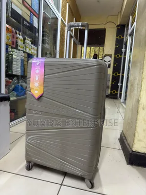 Brown Beige Color 25kg Rubber Large Size Suitcase