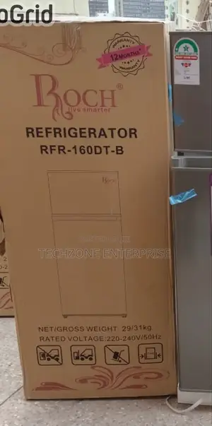 Roch 128l (Rfr 160dt B) Double Door Refrigerator - Silver
